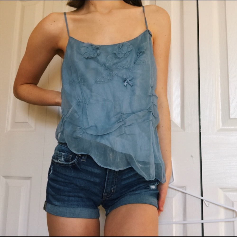 Max Studio Silk Asymmetrical Cami